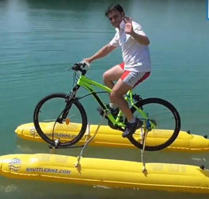 水上自転車 Shuttle Bike Kit 通販は Myチャリに取付可能 川沿い旅